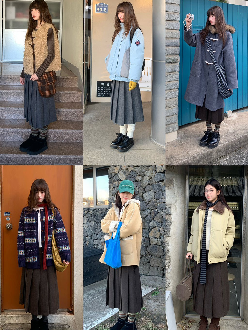 RAINYツイード花柄プリーツスカート