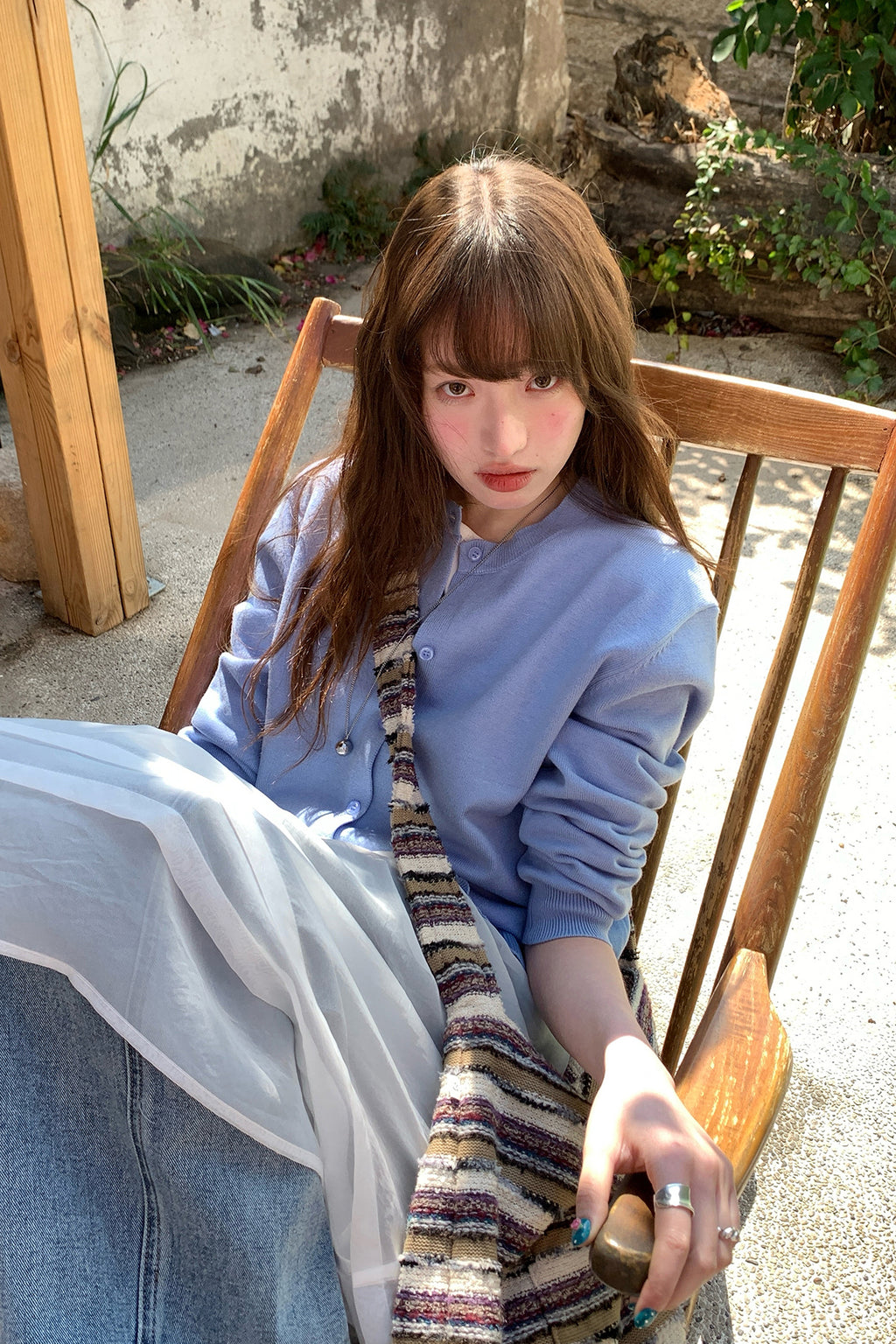 RAINY スウィート少女感マルチカラーニットカーディガン26SG23657Q