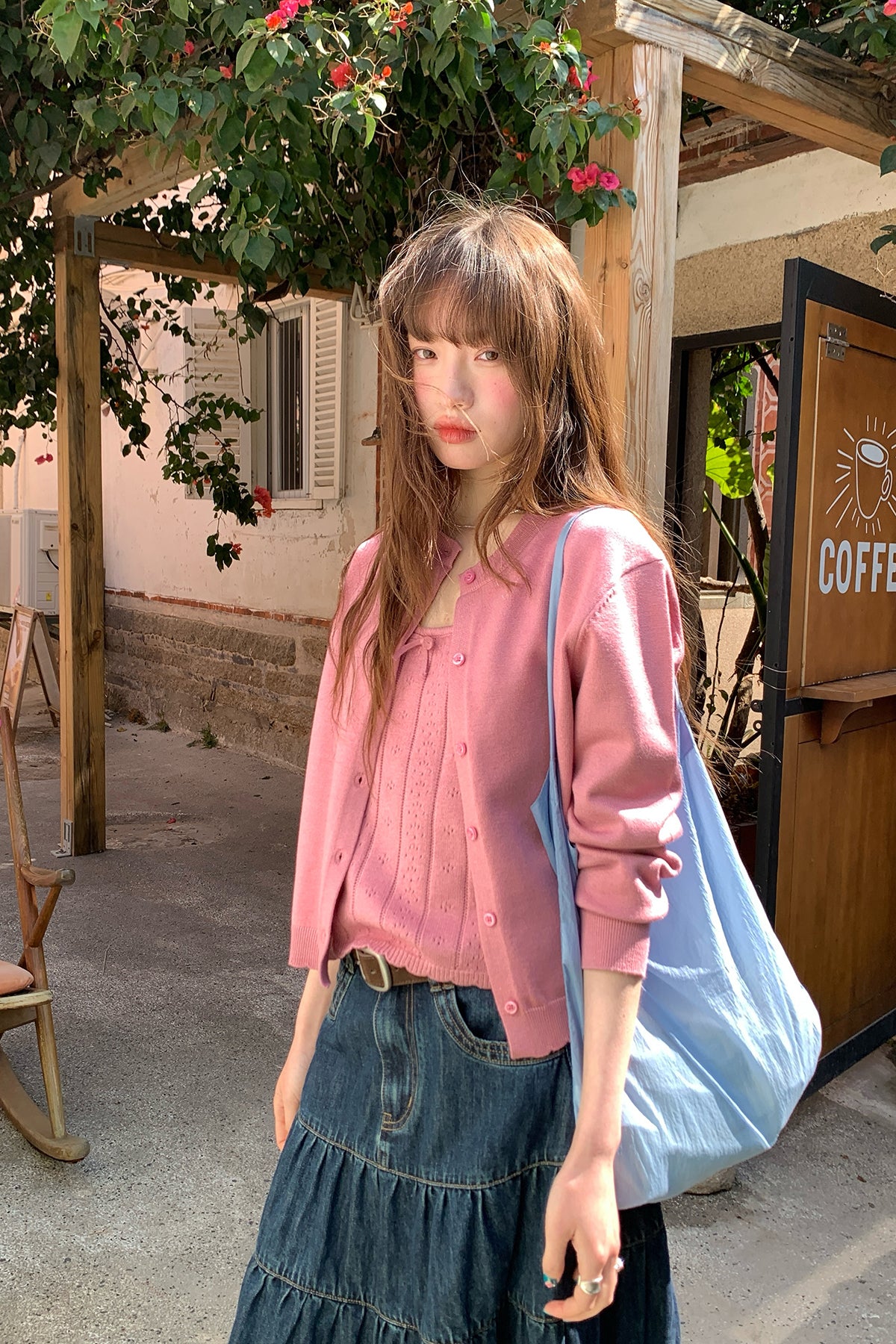 RAINY スウィート少女感マルチカラーニットカーディガン26SG23657Q