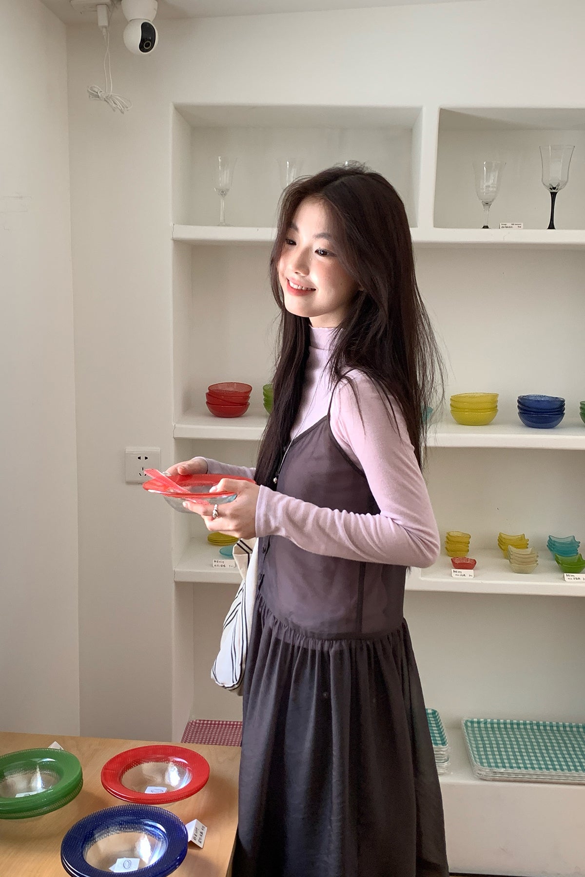 RAINY 森ガール風ドールカラー無地透かし彫りワンピース 26SC23612Q