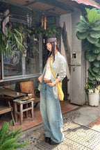 RAINY 韓国風文芸テイスト クラシックチェックシャツ 26SA43592Q