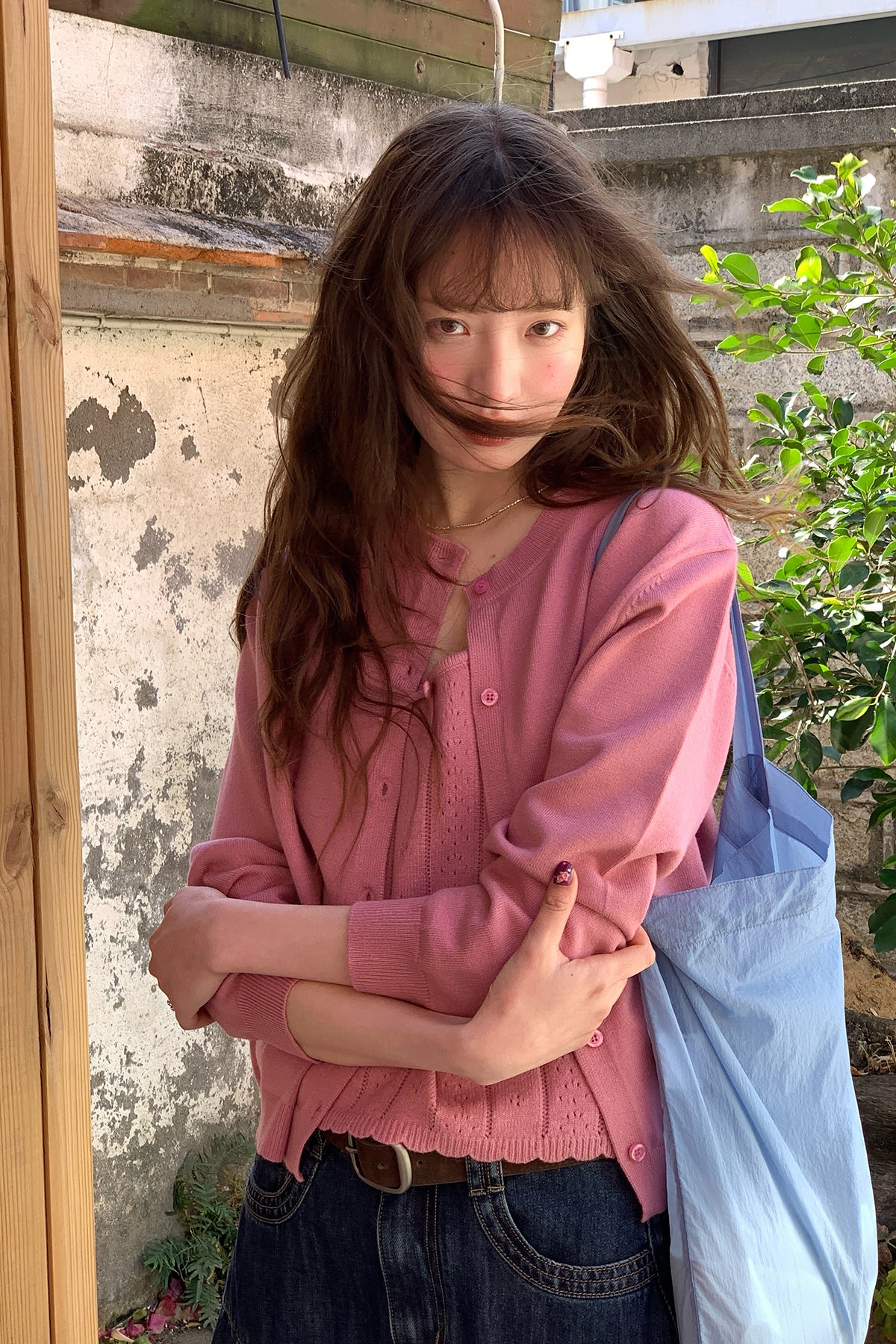 RAINY スウィート少女感マルチカラーニットカーディガン26SG23657Q