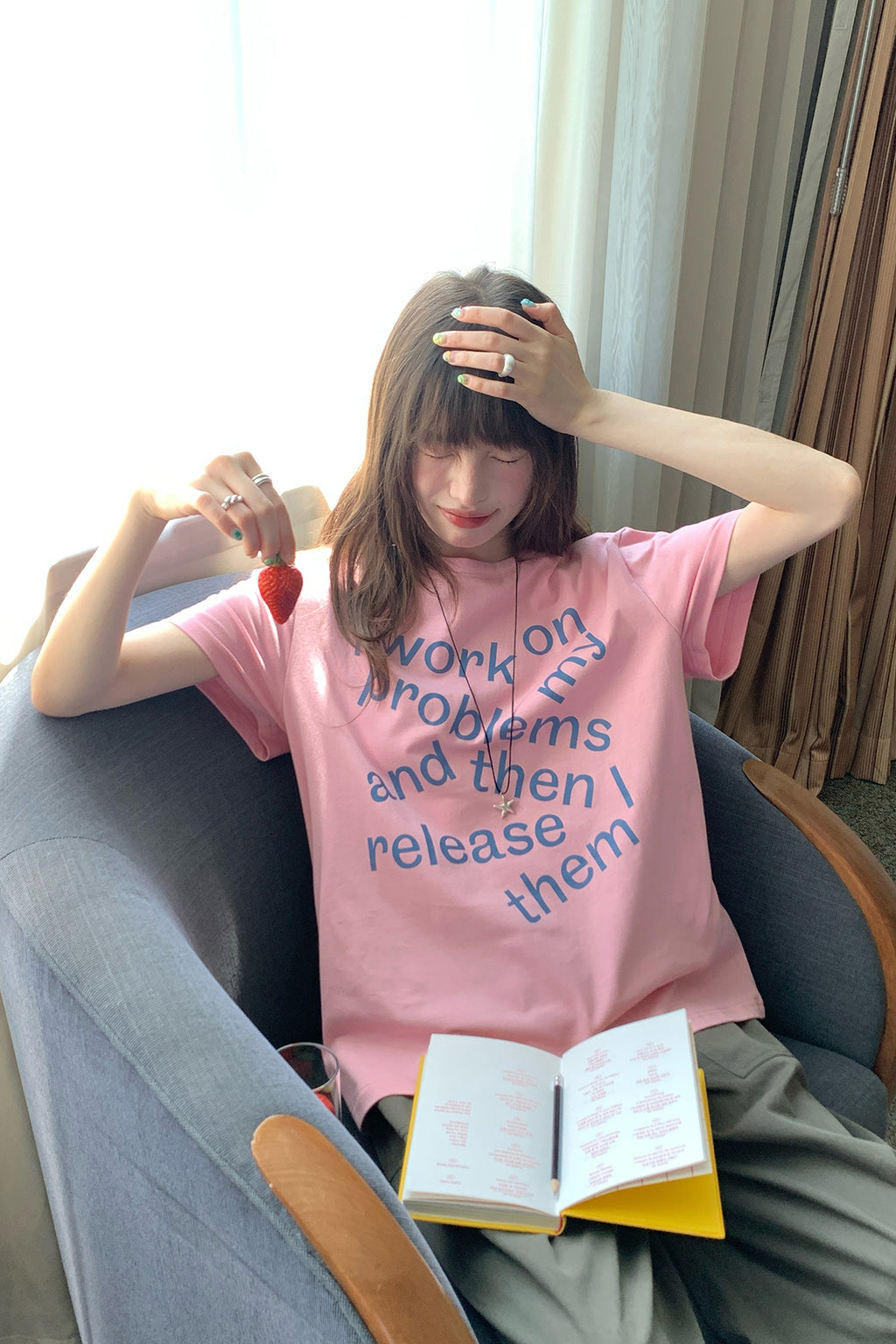 RAINY 固定シリーズのカジュアルなカジュアルプリントTシャツ25SA23299C