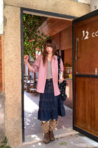 RAINY レトロウォッシュ加工のデニムハーフスカート アンブレラスカート 26SC13618X