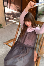 RAINY 森ガール風ドールカラー無地透かし彫りワンピース 26SC23612Q