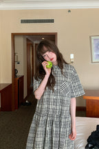 RAINY 韓国風レトロで芸術的なシャツワンピース25SC23213J