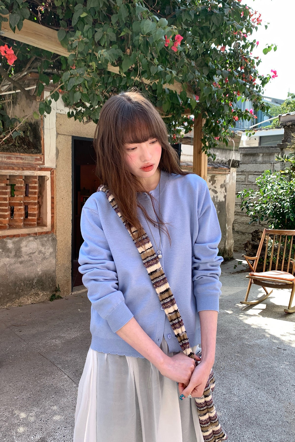 RAINY スウィート少女感マルチカラーニットカーディガン26SG23657Q