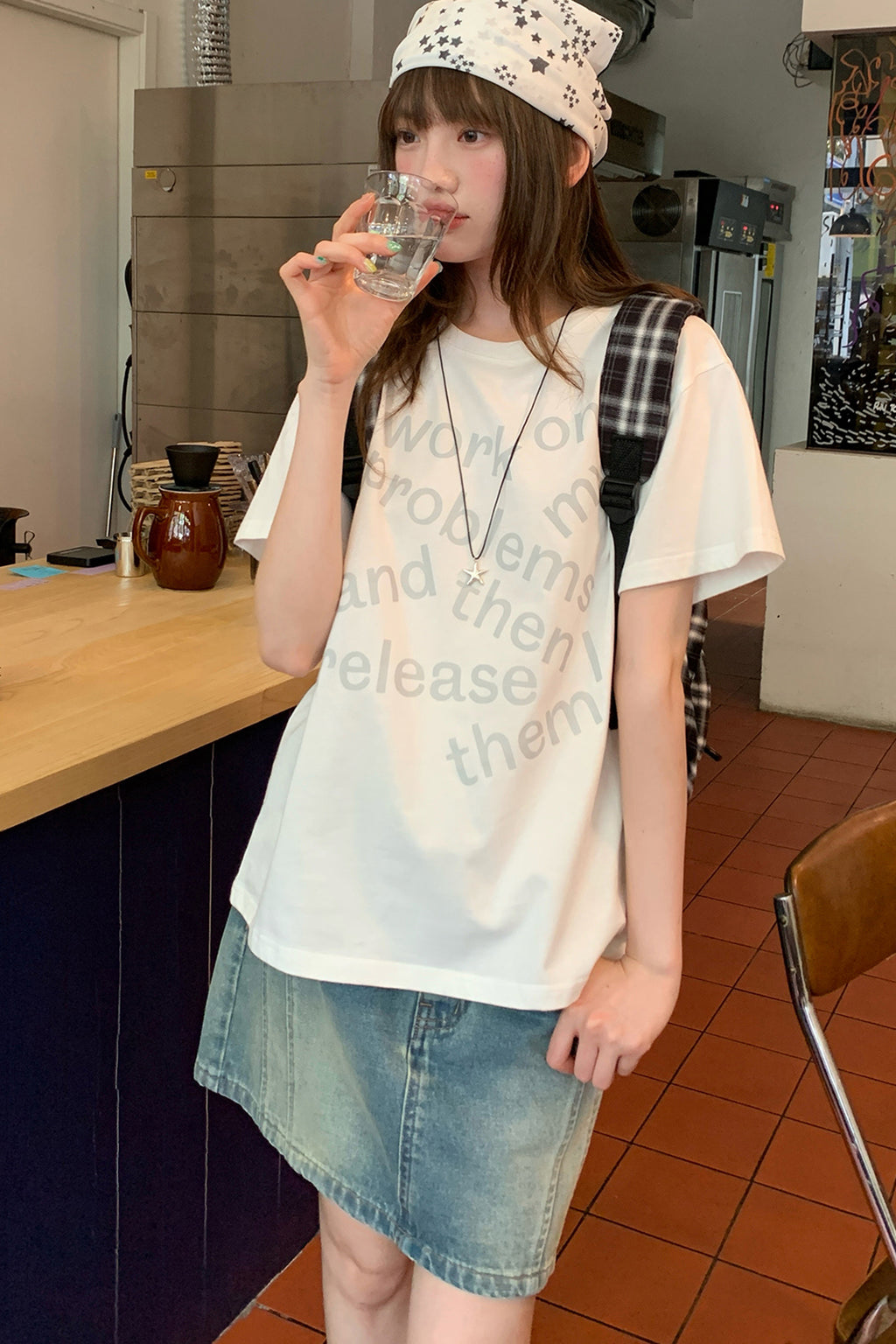 RAINY 固定シリーズのカジュアルなカジュアルプリントTシャツ25SA23299C
