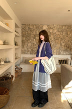 RAINY 森ガール風ドールカラー無地透かし彫りワンピース 26SC23612Q