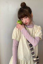 RAINY レトロで可愛い花柄半袖切り替えワンピース26SC23590Y