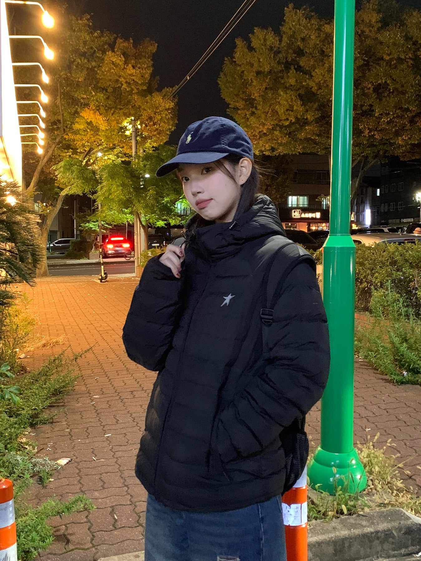 RAINY軽量連帽スペアリブダウンジャケット