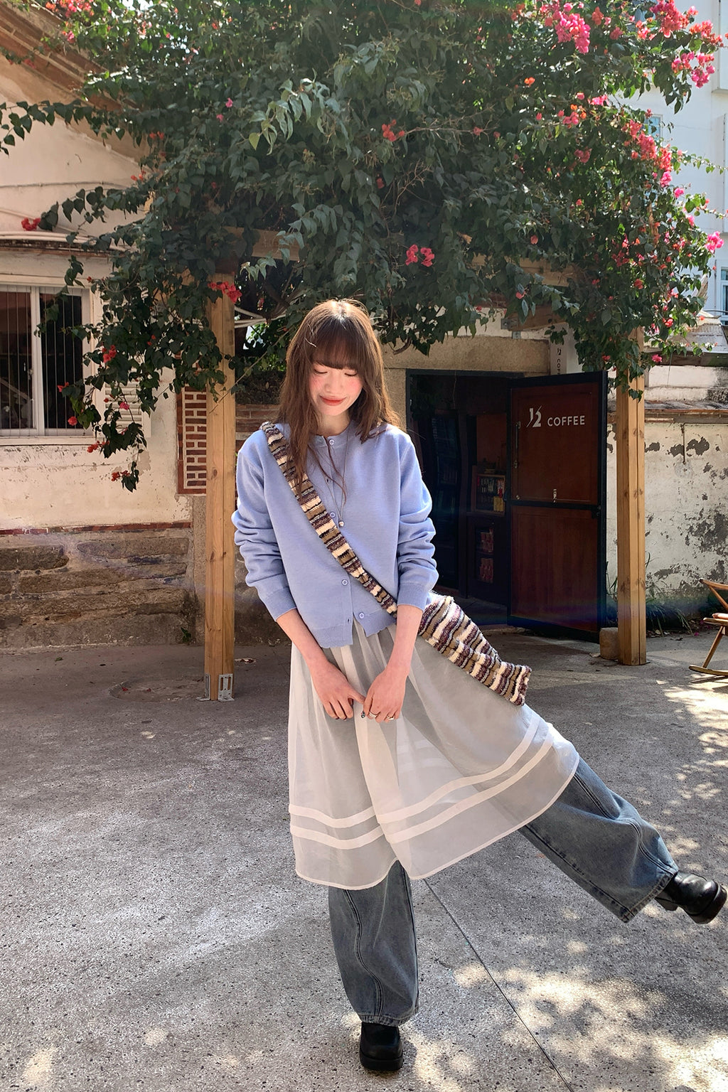 RAINY 森ガール風ドールカラー無地透かし彫りワンピース 26SC23612Q