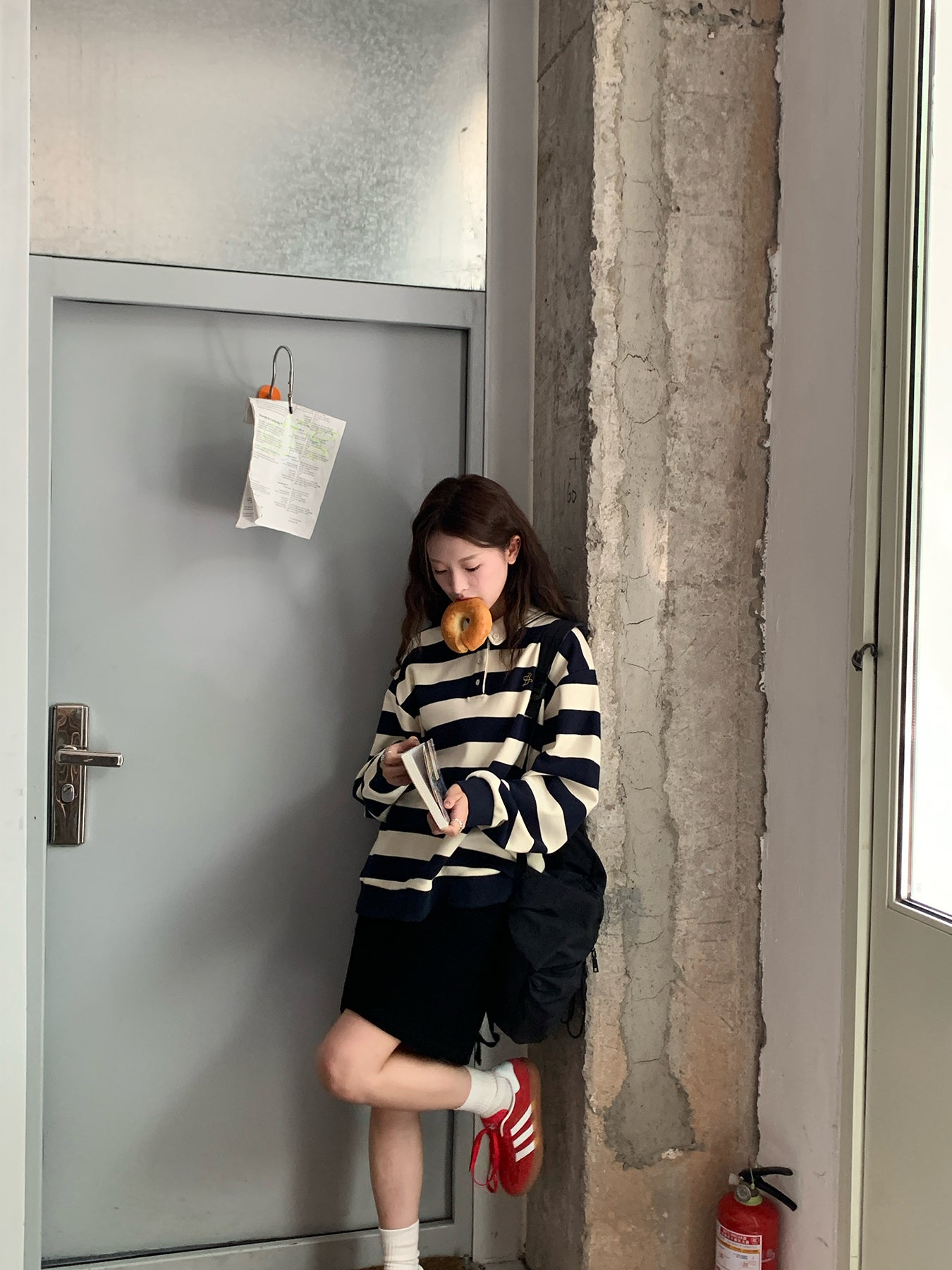 RAINYショートレトロ刺繍糸コーデュロイ半身スカート 24SC12461X