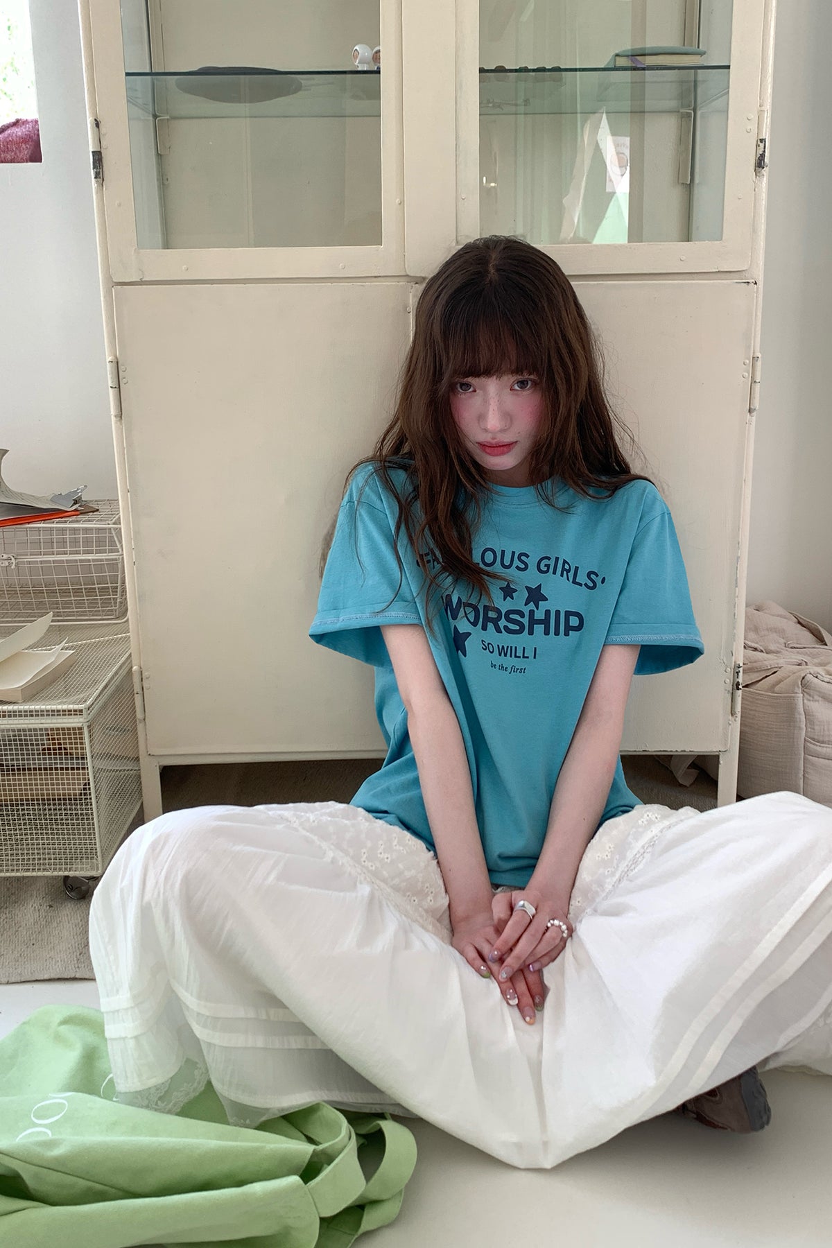RAINYアメリカンアルファベットプリントTシャツ26SA23785S