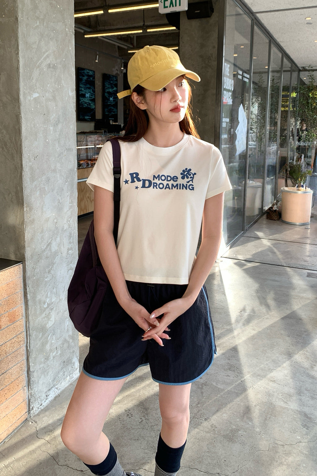 RAINYしゃれ花アルファベットTシャツ26SA23831X