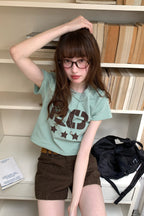 RAINYデジタルプリントラウンドネック半袖Tシャツ26SA23739Y