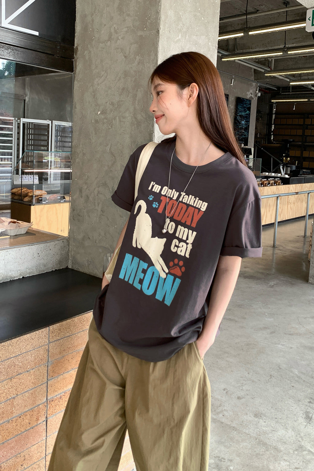 RAINY猫のアルファベットTシャツ26SA23796J