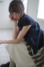 RAINY 甘美レトロアカデミック風ダブルボタンダウンシャツ26SA43754J