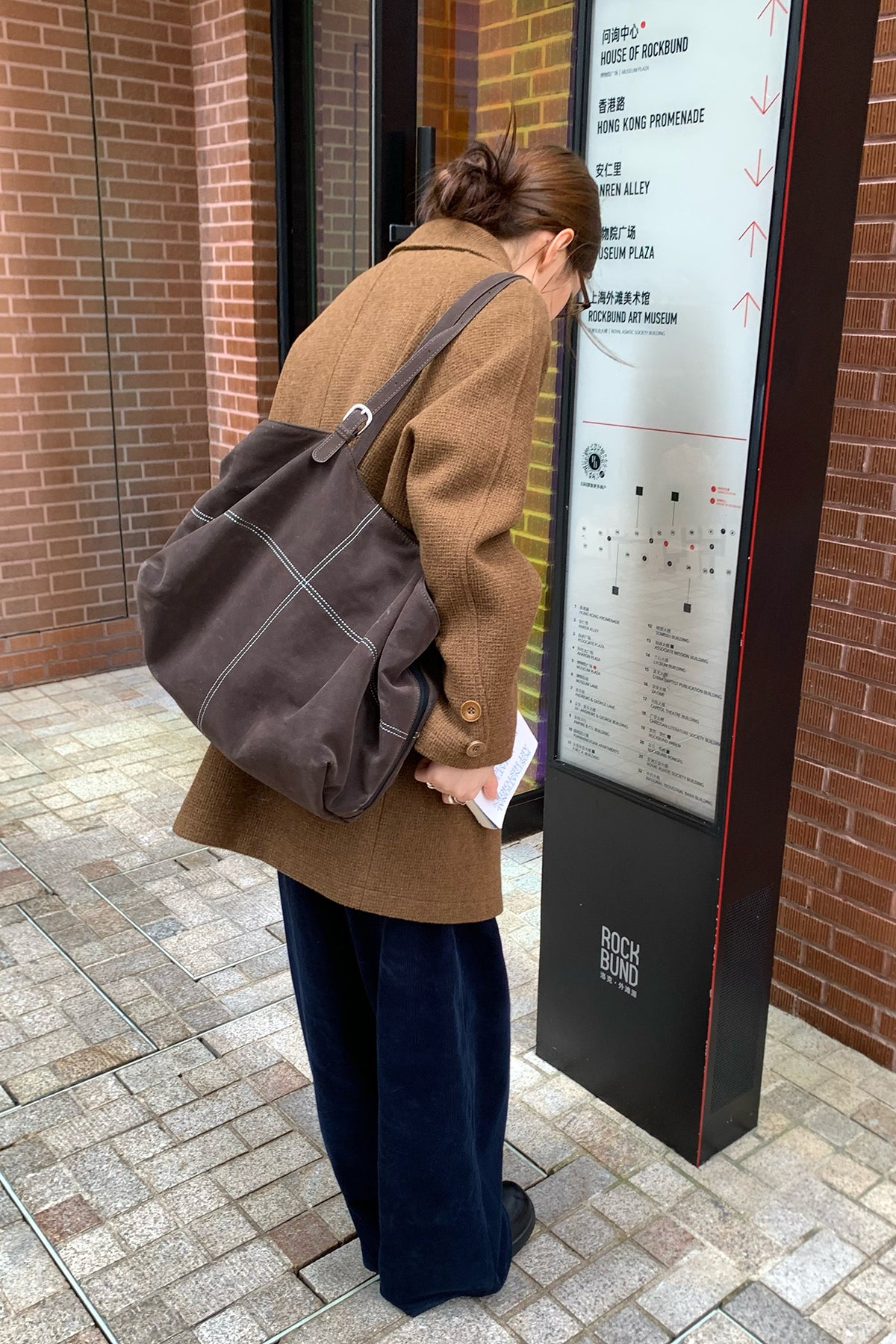 RAINY 韓国風ヴィンテージ感のあるコーデュロイカジュアルワイドパンツ 26WB13911J
