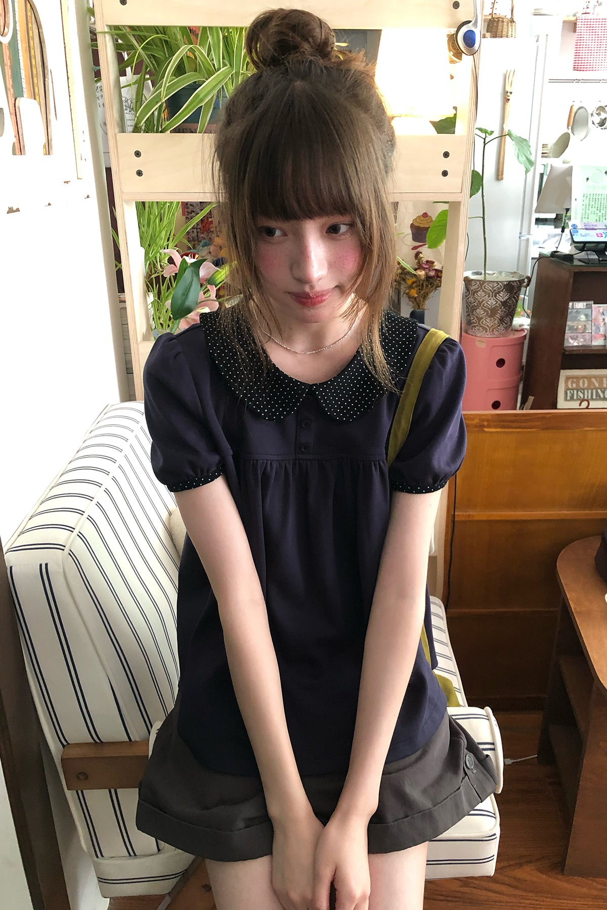 RAINYドットドールネックカラーTシャツ26SA23850S