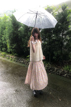 RAINNY田園感花柄プリーツスカート26SC13791Q