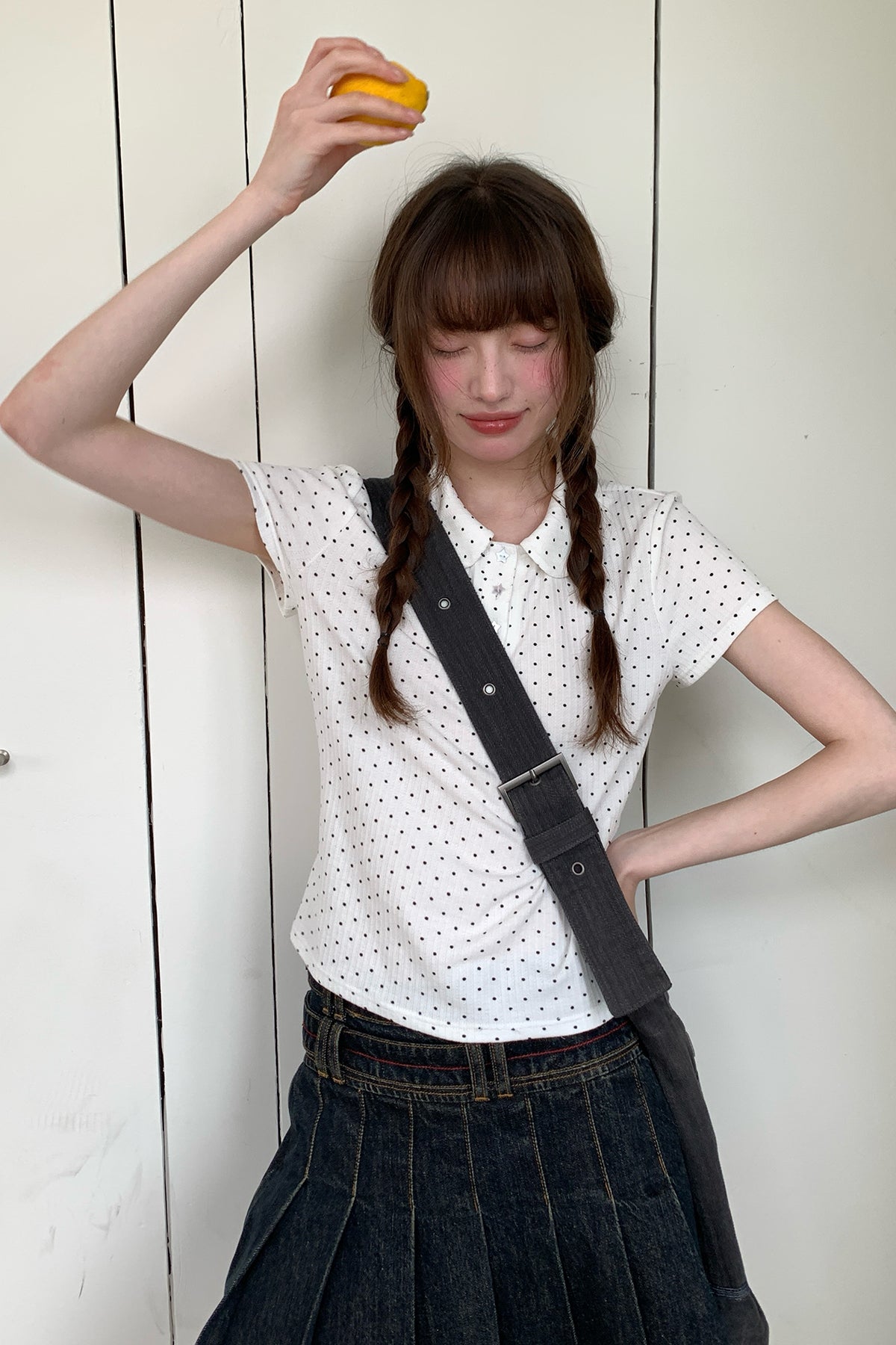 RAINY韓系甘さドールネックTシャツ26SA23732X