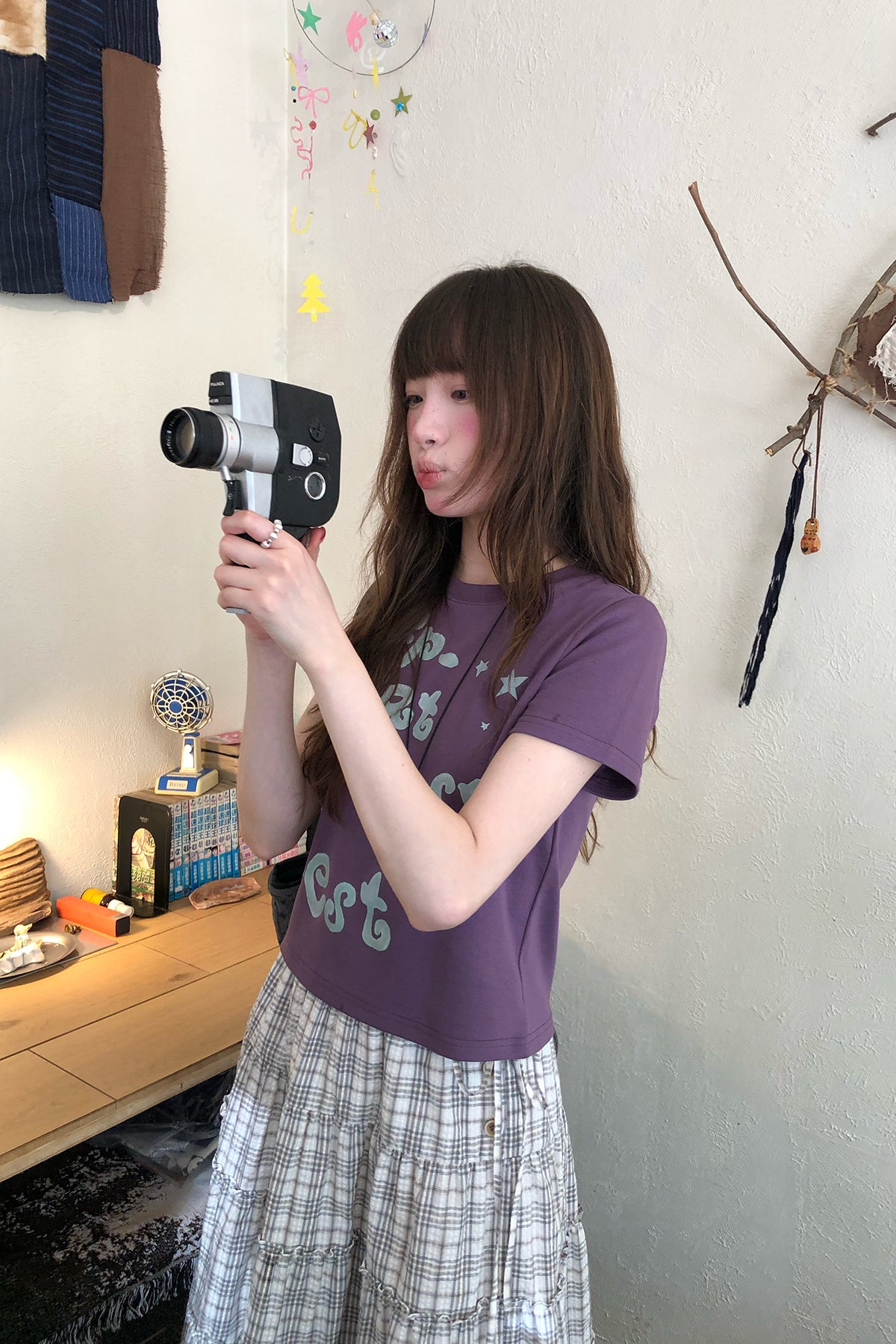 RAINY落書きプリントのアルファベットTシャツ26SA23886Q