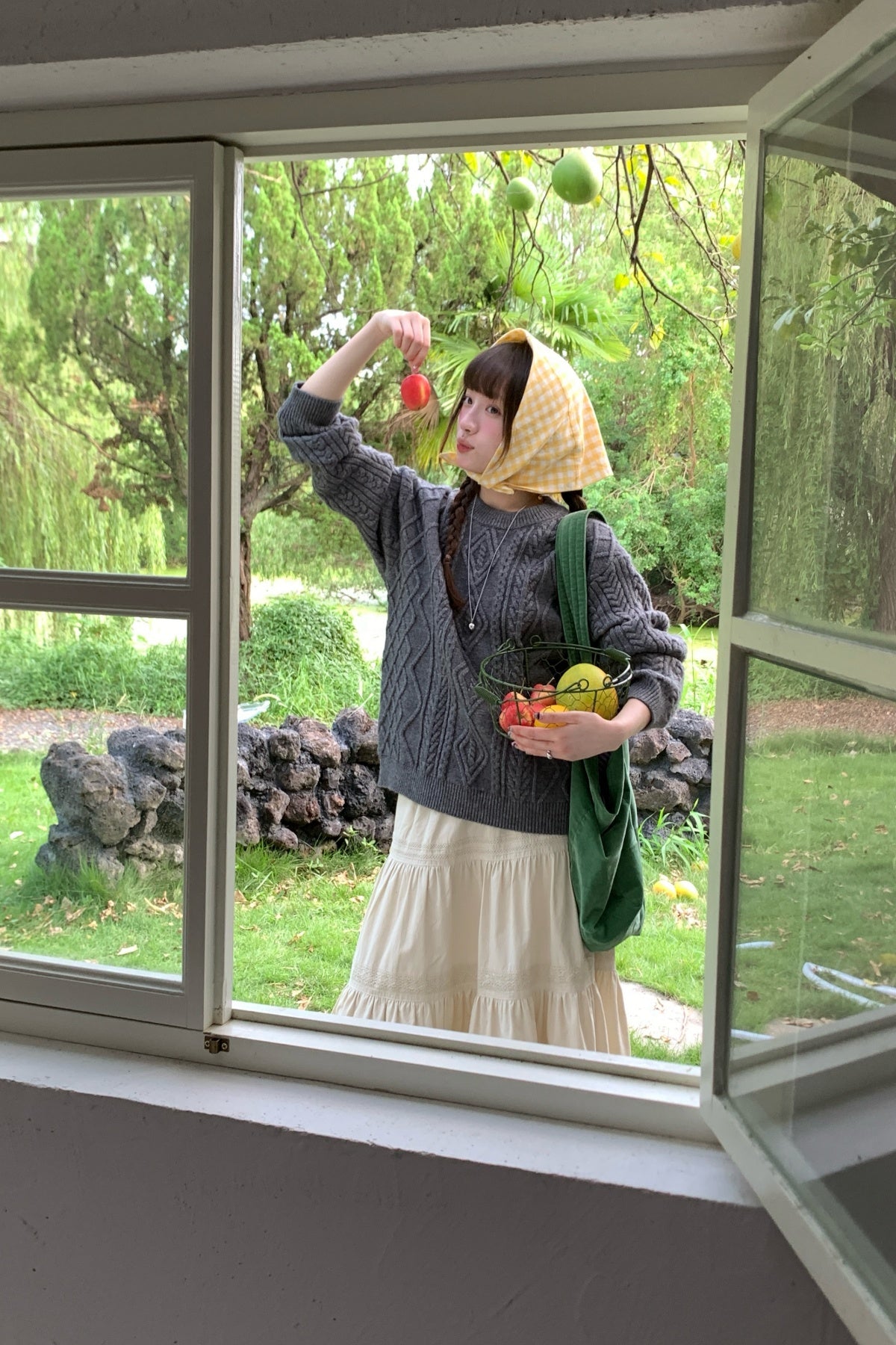 RAINY韓系けだるい麻編みセーター 26FG13948Q
