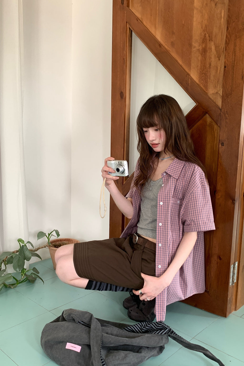 RAINY定番シンプル100均チェックシャツ26SA43731Q