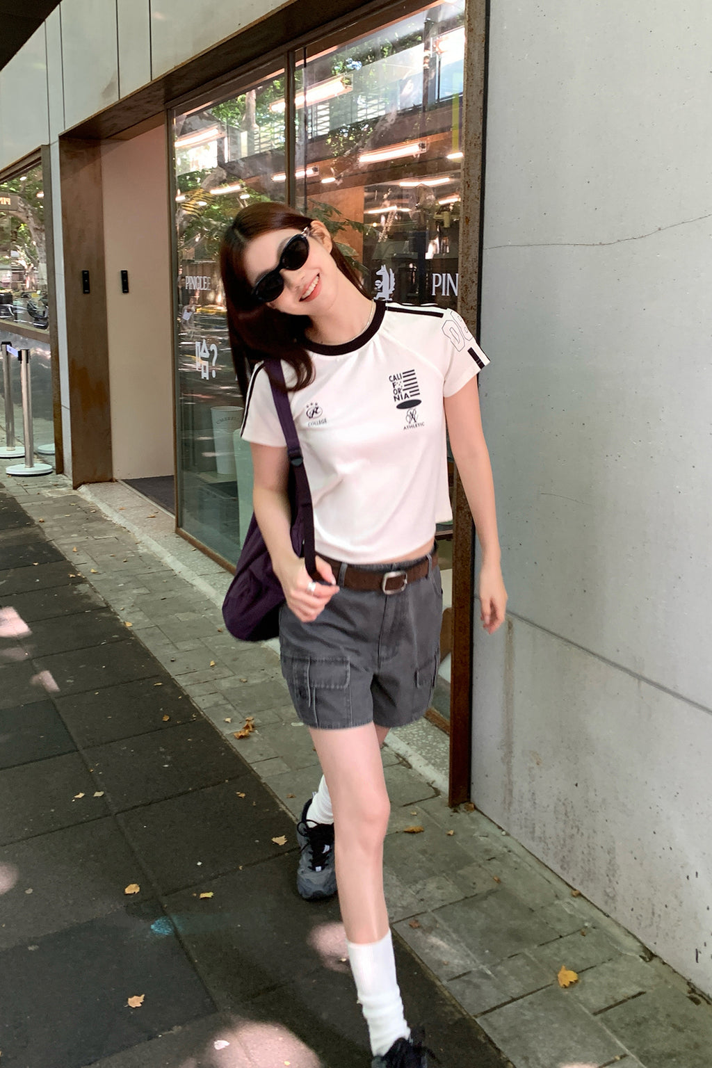 RAINYラグランスリーブアルファベットTシャツ26SA23847J