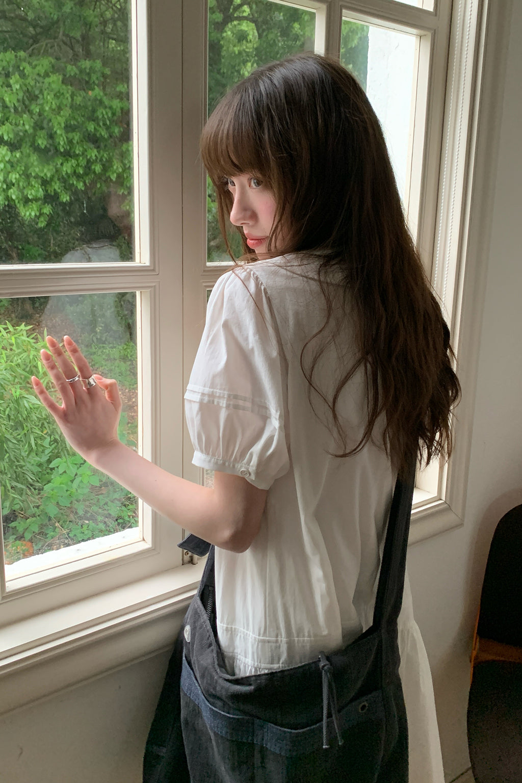 RAINYスウィートカレッジ風ドールネックワンピース26SC23729Y
