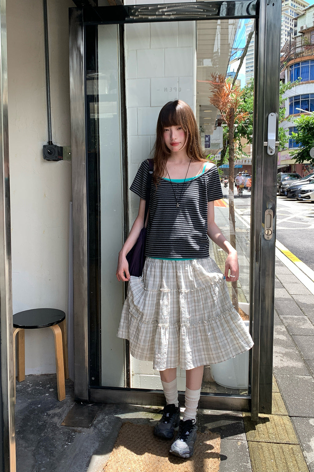RAINY古早感斜め肩Tシャツ2枚セット26SA23866J
