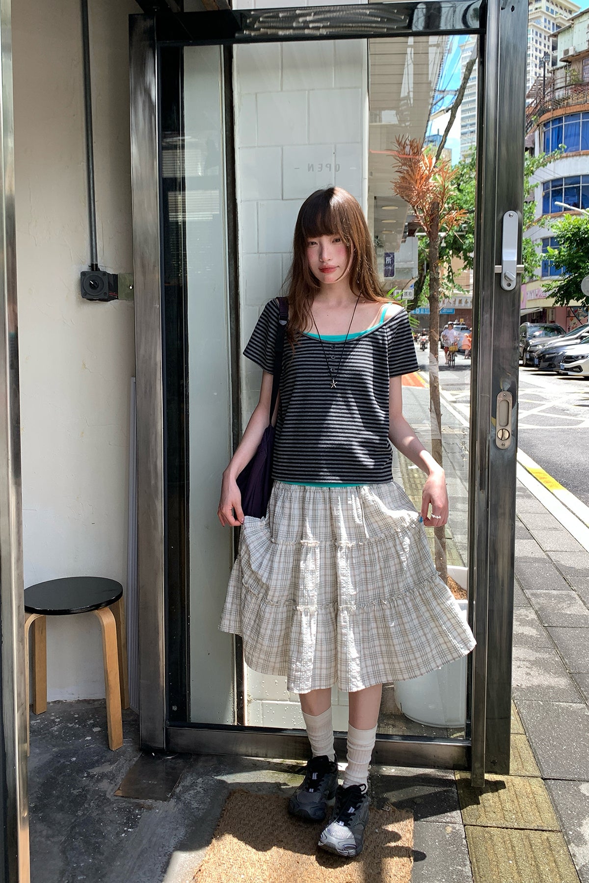 RAINY古早感斜め肩Tシャツ2枚セット26SA23866J