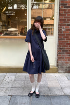 RAINYカレッジ風カジュアルシングルボタンシャツスカート26SC23767S