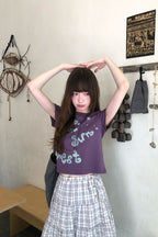 RAINY落書きプリントのアルファベットTシャツ26SA23886Q