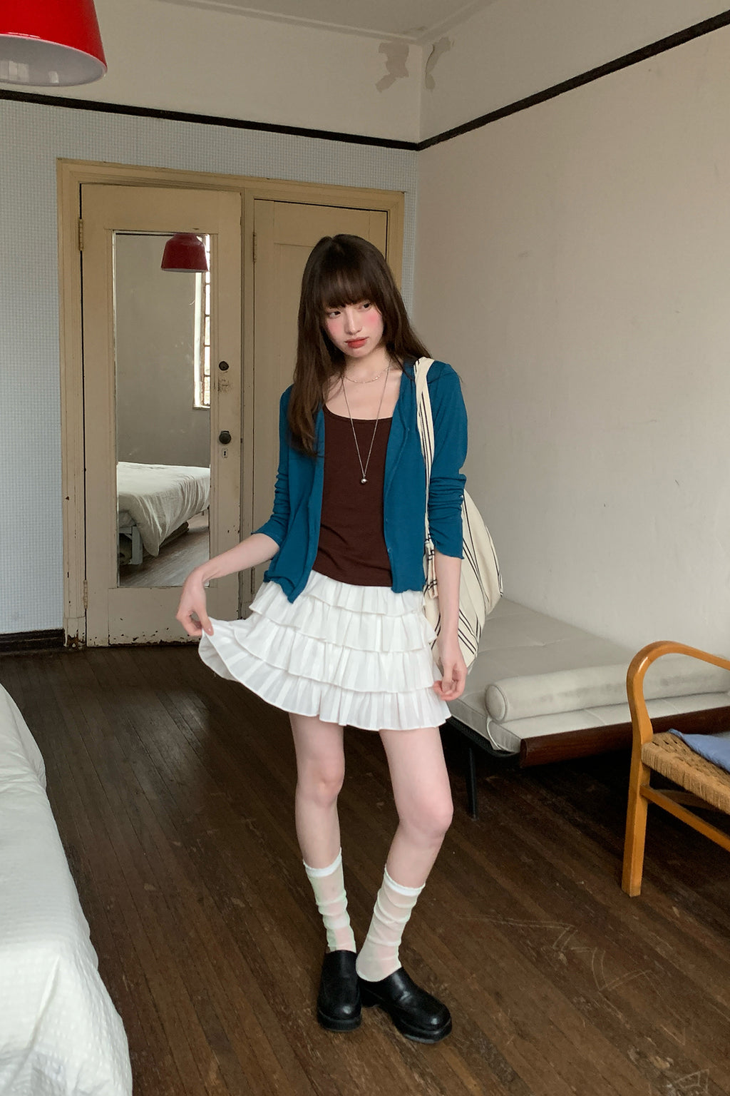 RAINY日焼け止めリラックス感Vネック薄手カーディガン26SG23724X