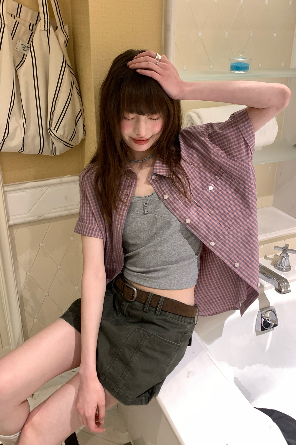 RAINYマルチカラー分割ボタンストラップ26SA33770J