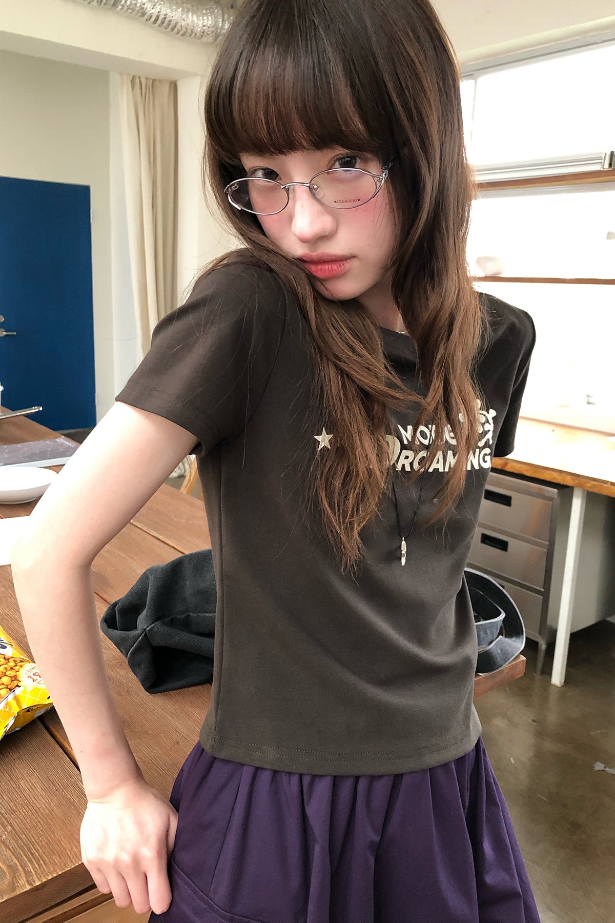RAINYしゃれ花アルファベットTシャツ26SA23831X