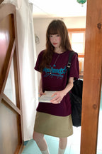 RAINYシンプルカジュアルアメリカンレトロプリントTシャツ26SA23762X