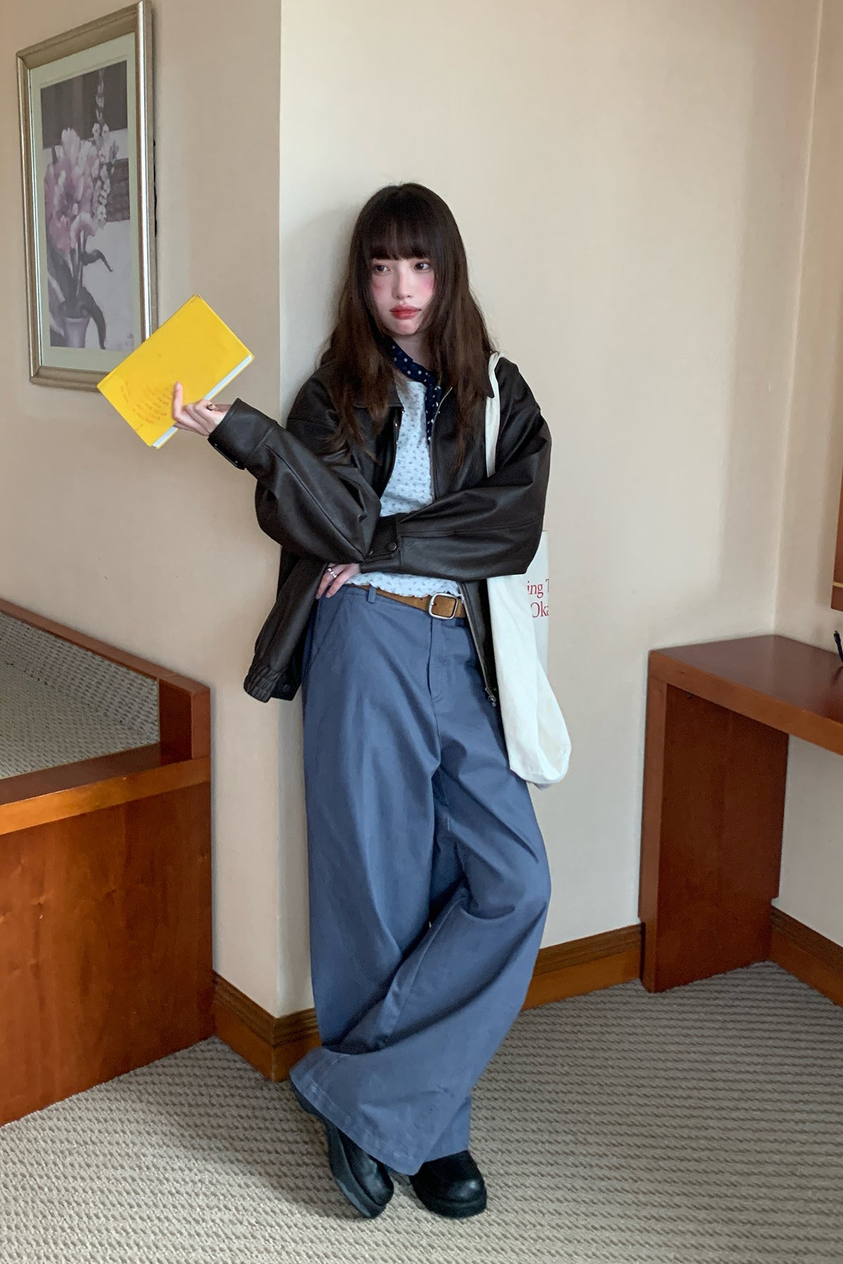 RAINYレトロ百合分割カジュアルパンツ26FB13869J