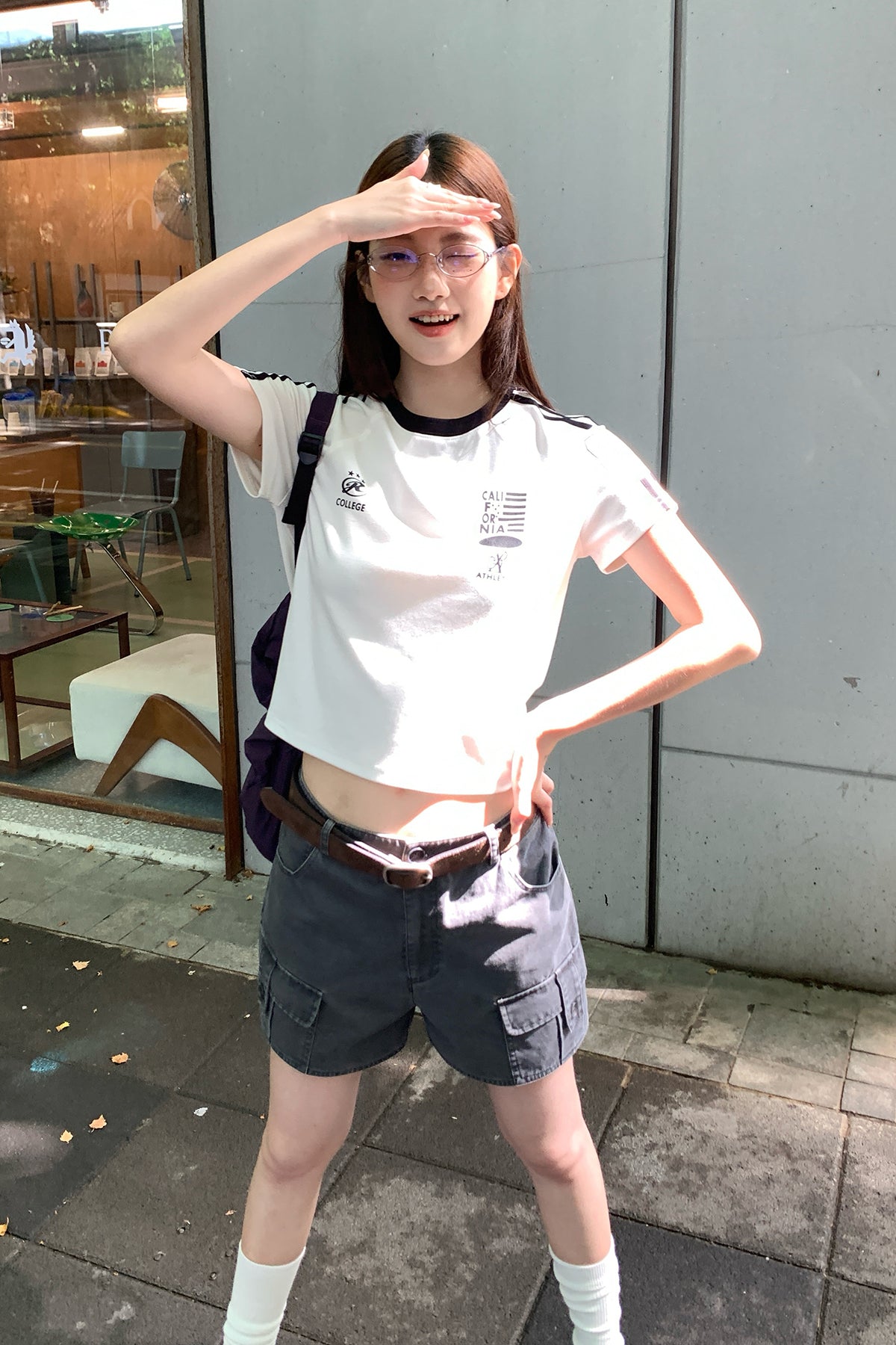 RAINYラグランスリーブアルファベットTシャツ26SA23847J