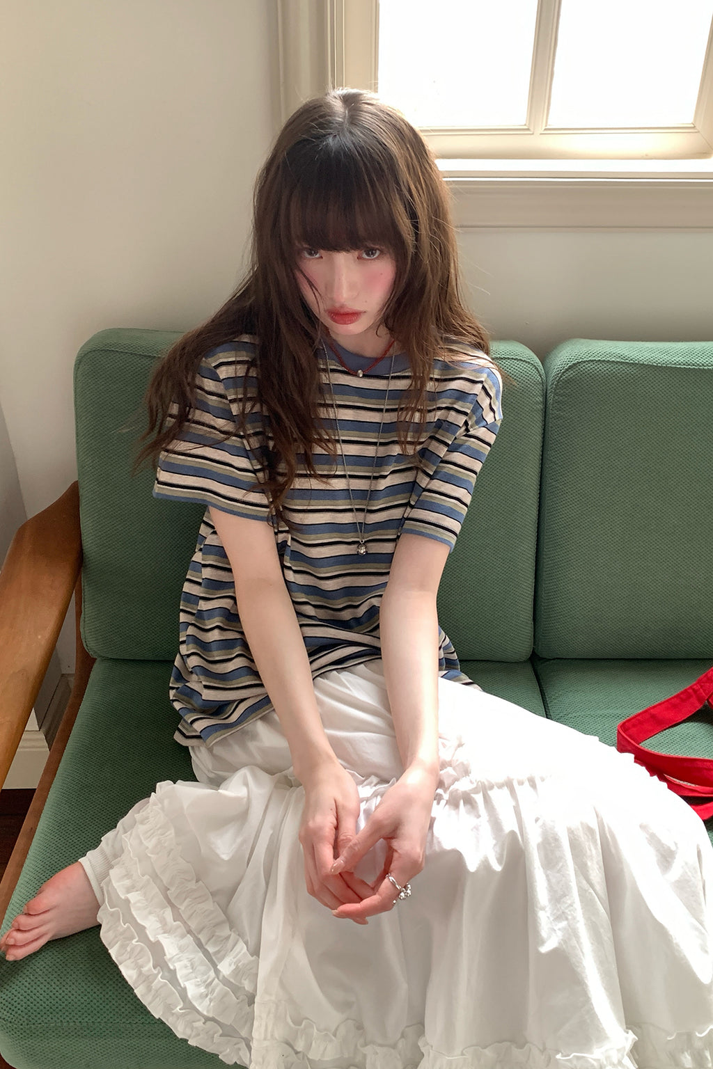 RAINYゆったり日常着ボーダーTシャツ26SA23773C