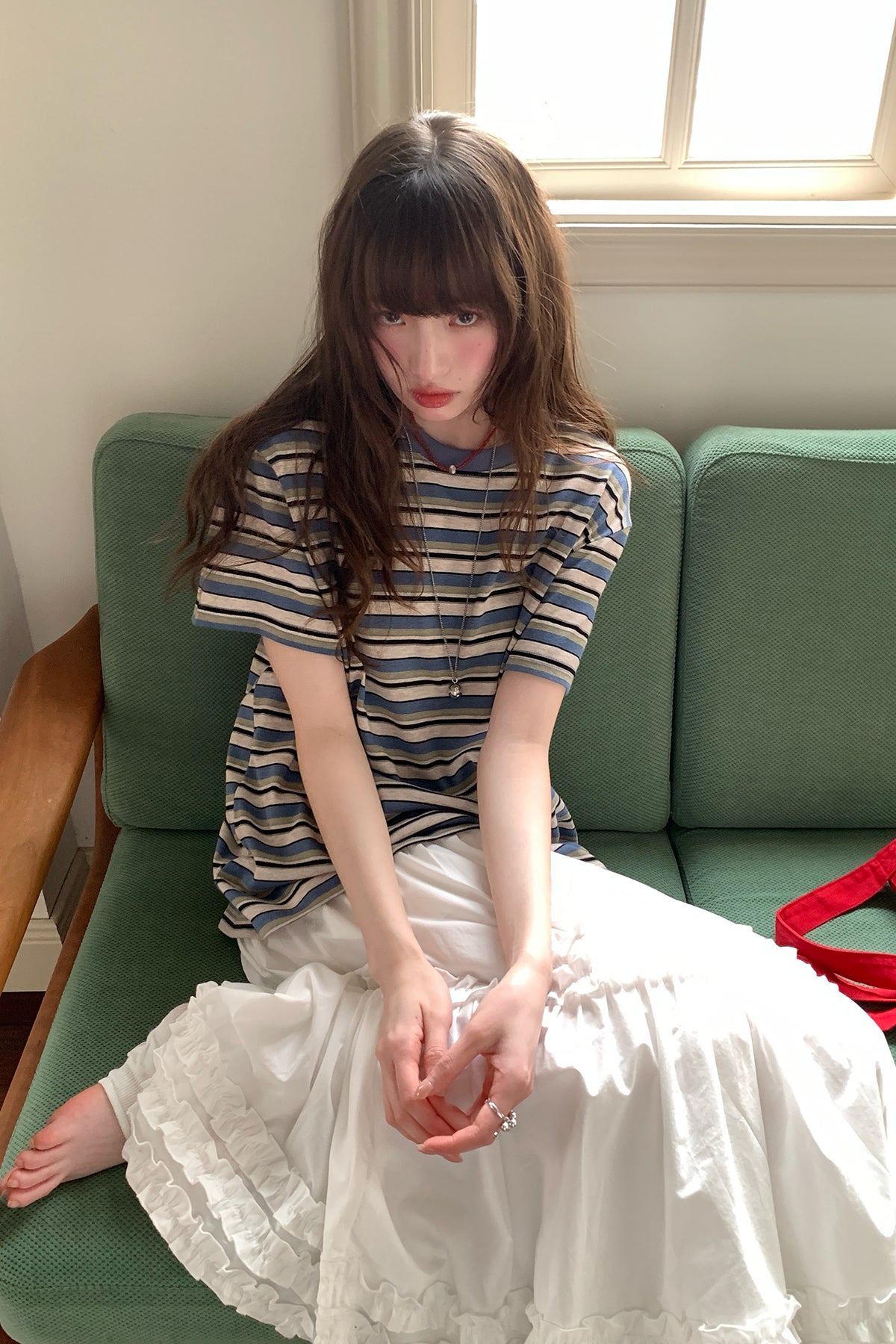RAINYゆったり日常着ボーダーTシャツ26SA23773C