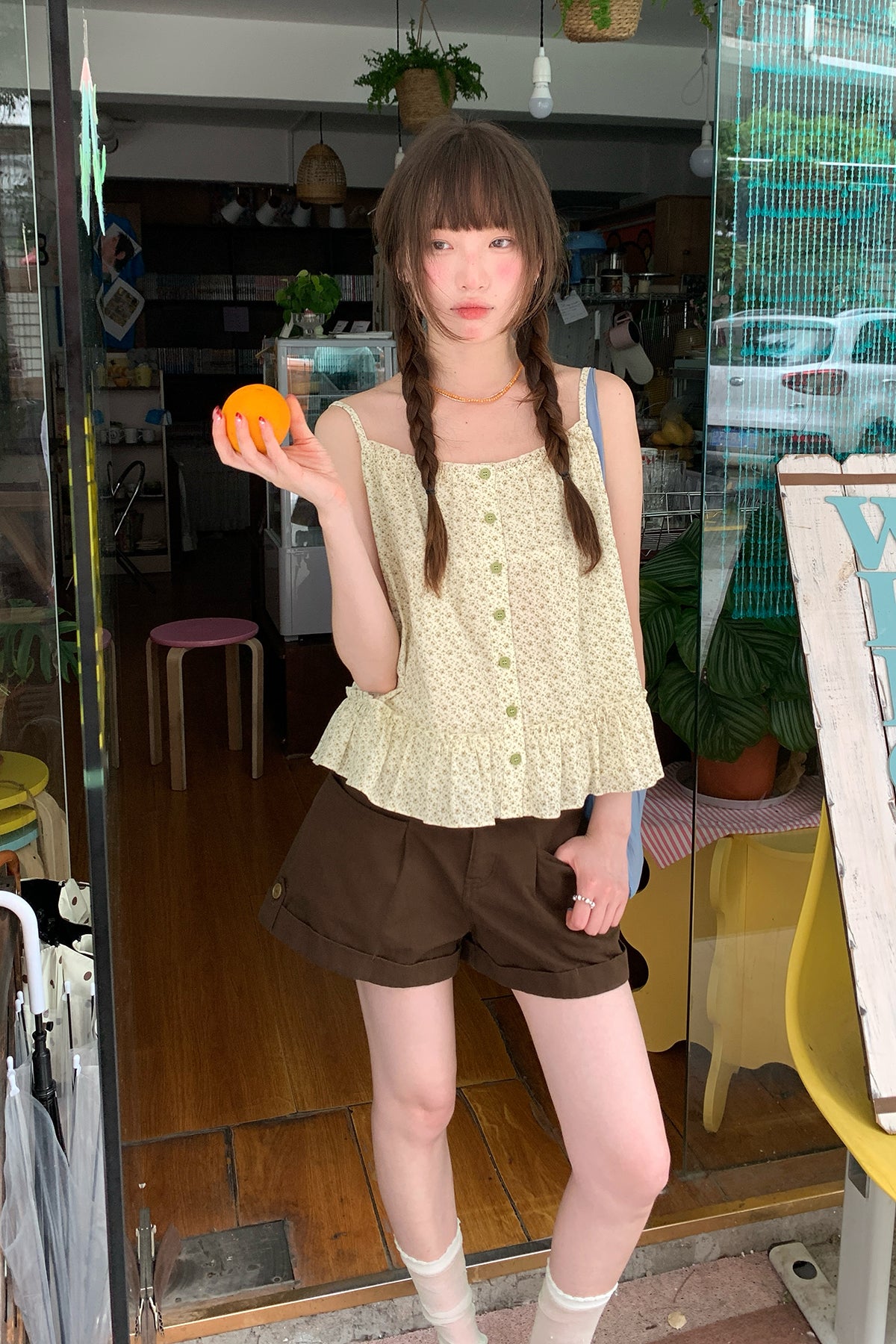 RAINYオールインワンストレートカジュアルパンツ26SB13890S
