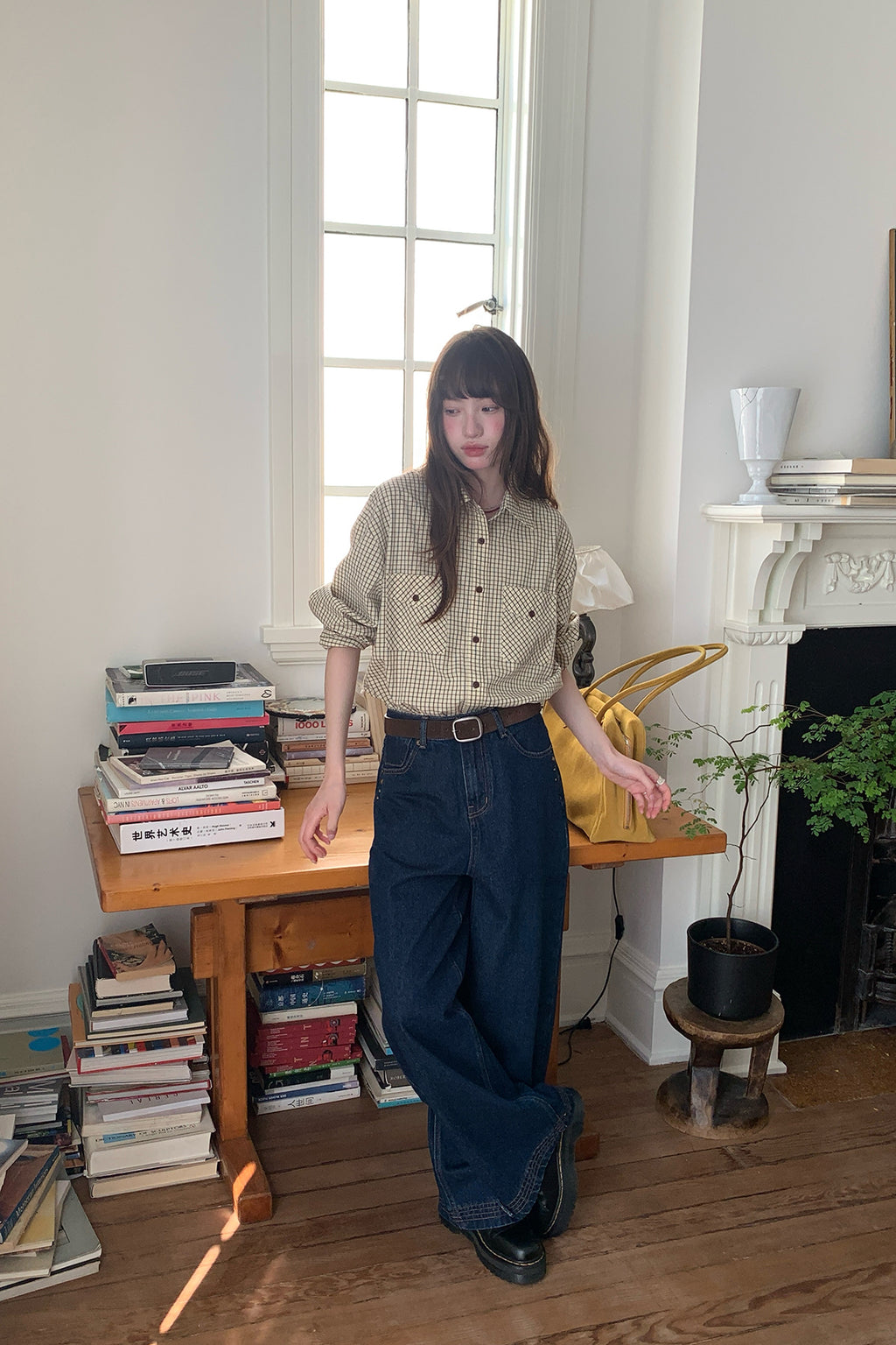 RAINYリラックス感たっぷりのチェック柄シャツ26FA43928J