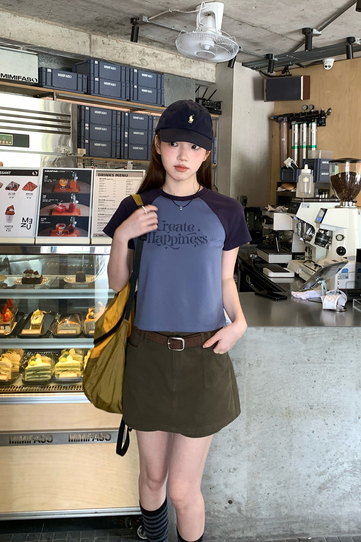 RAINYラグランスリーブアルファベットTシャツ26SA23881J