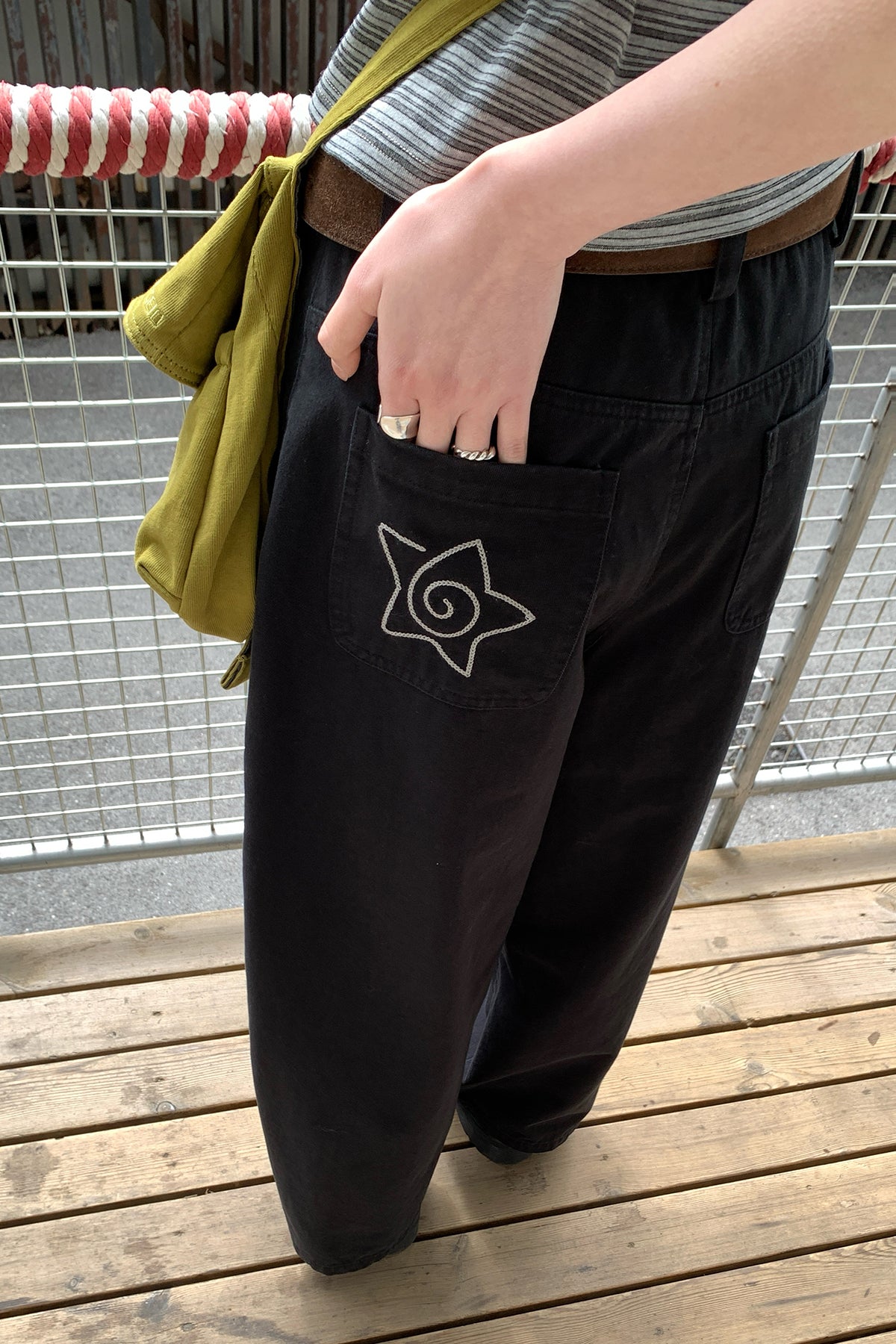 RAINYオールインワン星の刺繍入りカジュアルパンツ26SB13676Y