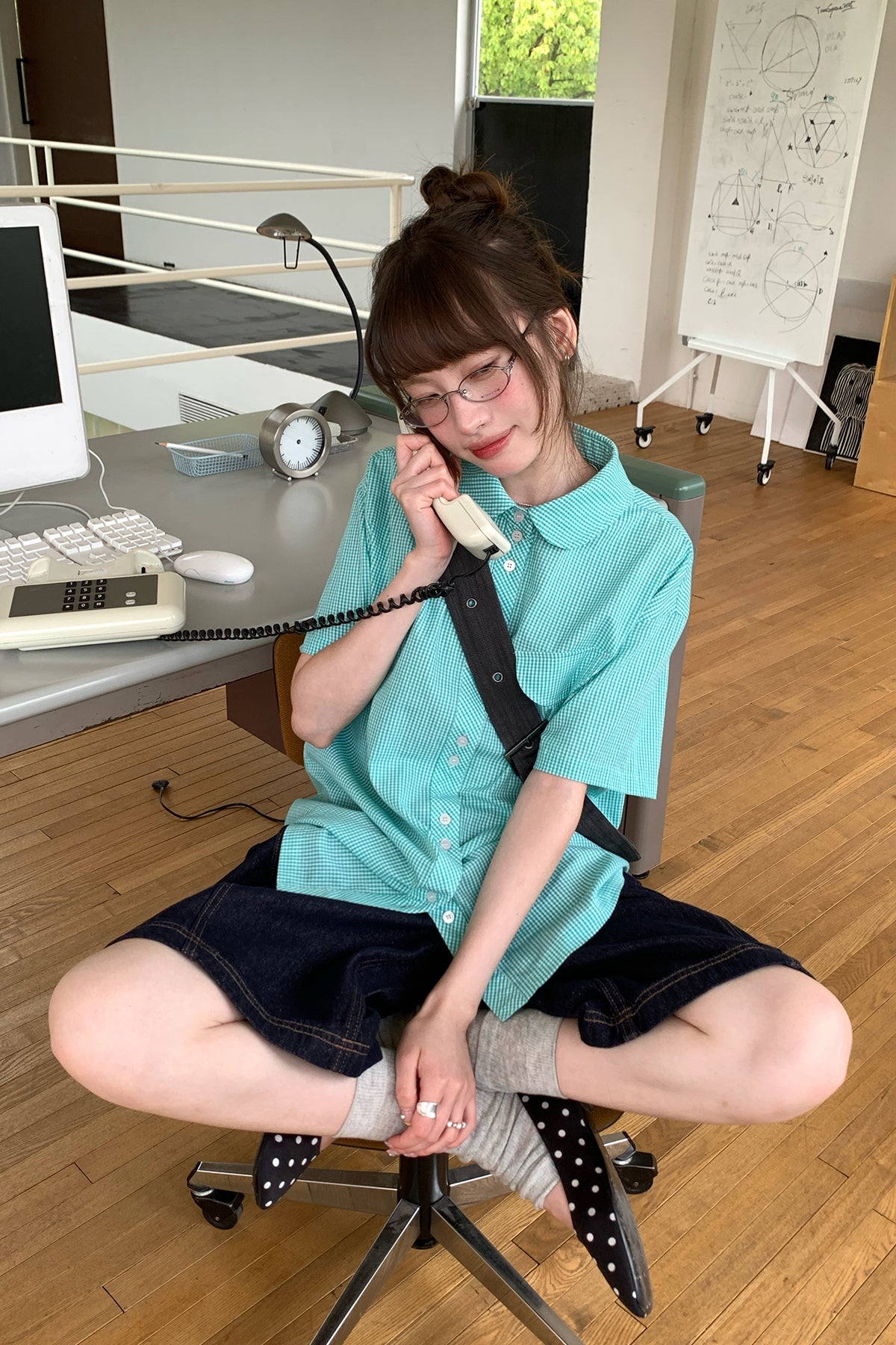 RAINYアクティブ感チェック柄シャツ26SA43837X