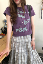 RAINY落書きプリントのアルファベットTシャツ26SA23886Q