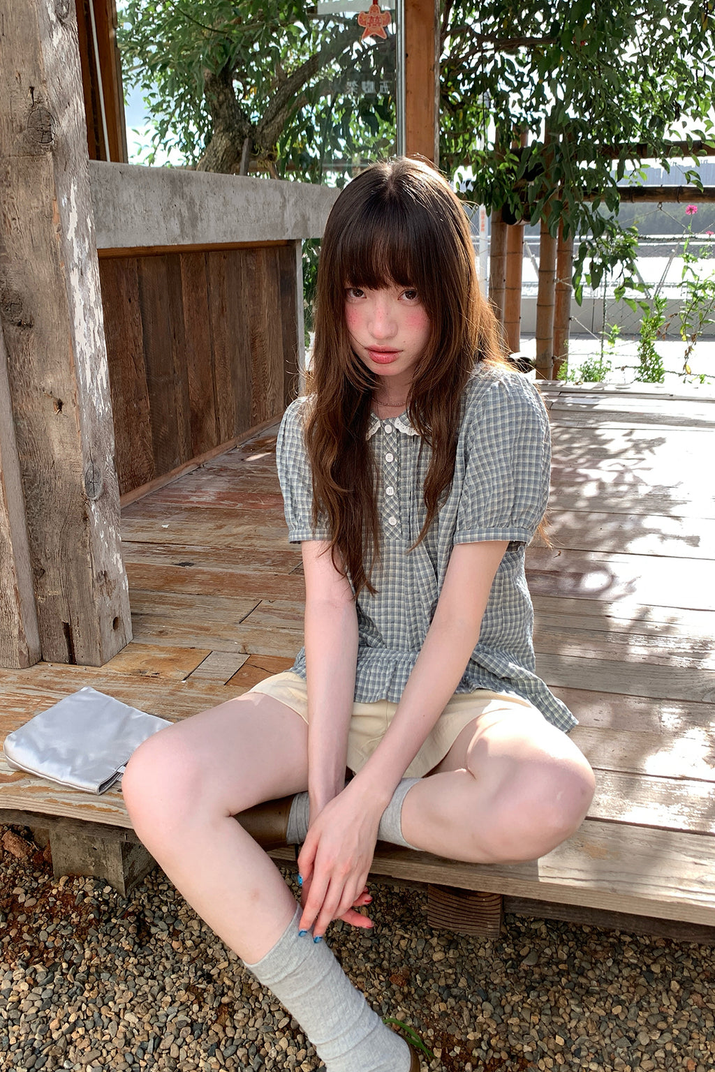RAINY可愛いドールネックレースシャツ26SA43860J